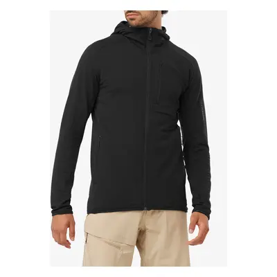 Mikina s kapucí Salomon Essential Ltwarm HD - deep black