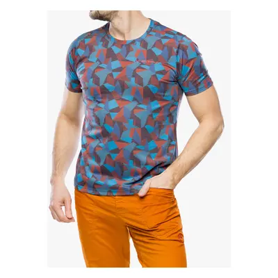 Lezecké triko La Sportiva Dimension T-Shirt - tropic blue/cherry tomato