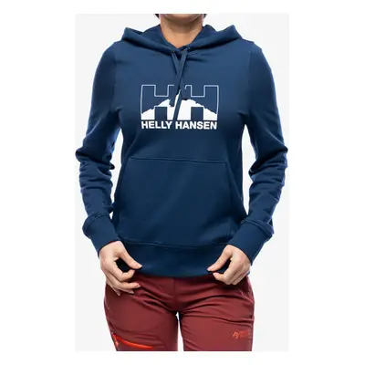 Dámská mikina Helly Hansen Nord Graph Pullover Hoodie - ocean