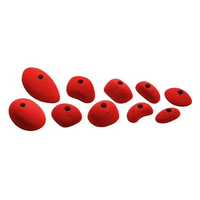 Horolezecké chyty Ocun Holds Set Slopers - red