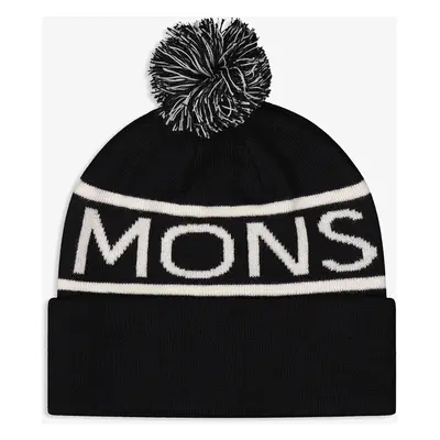 Zimní čepice Mons Royale McCloud Pom Pom Beanie - black/white