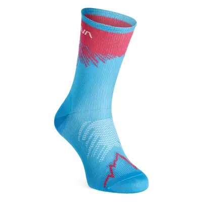 Ponožky na běhání La Sportiva Sky Socks - malibu blue/hibiscus