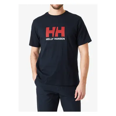 Bavlněné tričko Helly Hansen HH Logo T-Shirt 2.0 - navy