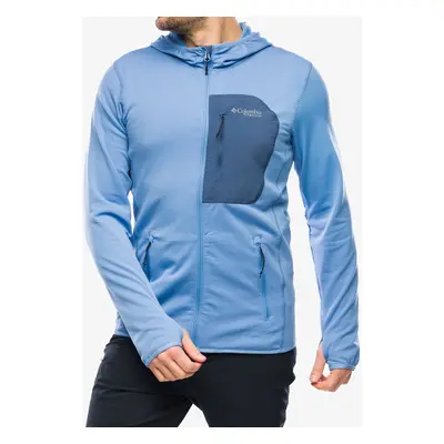 Mikina s kapucí Columbia Triple Canyon Grid Fleece Hooded FZ - skyler/dark mountain