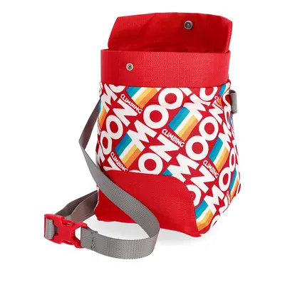 Pytlík na magnézium Moon Climbing Trad Chalk Bag - retro stripe true red