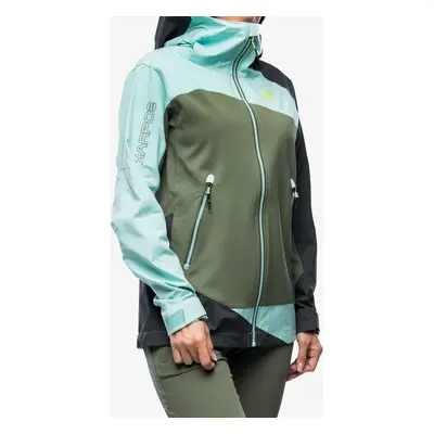 Damska bunda na skialpy Karpos Marmolada Jacket - thyme/aqua sky/black sand