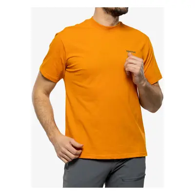 Tričko s potiskem Marmot Dot Tee SS - orange pepper