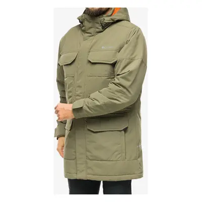 Péřový kabát Columbia Landroamer Down Parka - stone green