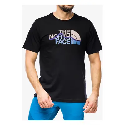 Tričko s potiskem The North Face S/S Mountain Line Tee - tnf black