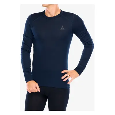 Funkční mikina Odlo Active Warm Eco BL Top Crew Neck LS - dark sapphire