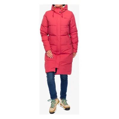 Dámský péřový kabát Jack Wolfskin Nordlicht Coat - red coral