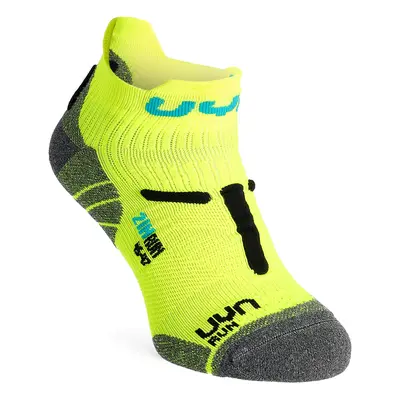 Ponožky na běhání UYN Run 2in Socks - yellow fluo/black