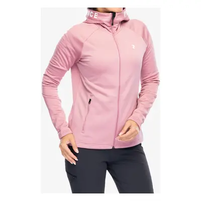 Dámská mikina s kapucí Peak Performance Rider Zip Hood - bitter root