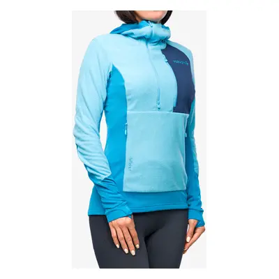 Dámská mikina Norrona Lofoten Thermal Pro Hood - aquarius/hawaiian