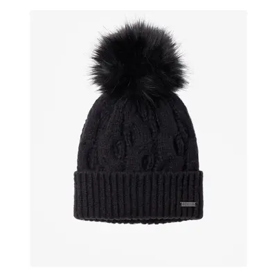 Dámská zimní čepice Columbia Boundless Days Cable Knit Pom Beanie - black