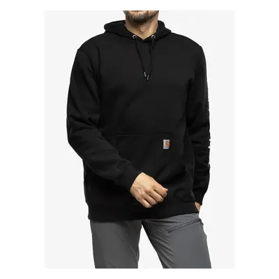 Pánská mikina Carhartt Sleeve Logo Hooded Sweatshirt - black