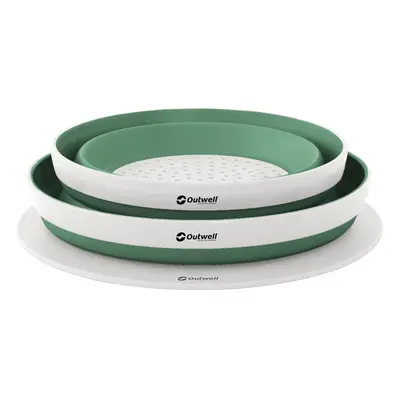 Sada nádobí Outwell Collaps Bowl & Colander Set - shadow green