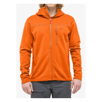 Fleece mikina Haglofs Rosson Mid Hood - blaze orange