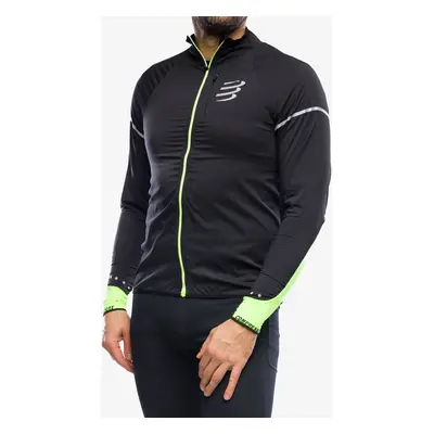 Větrovka Compressport Hurricane Windproof Jacket Flash - black/fluo yellow