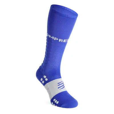 Ponožky na běhání Compressport Compression Full Socks Run - dazz blue/sugar