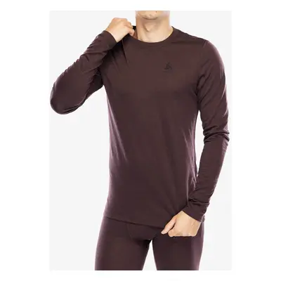 Funkční mikina Odlo Merino BL Top Crew Neck LS - fudge