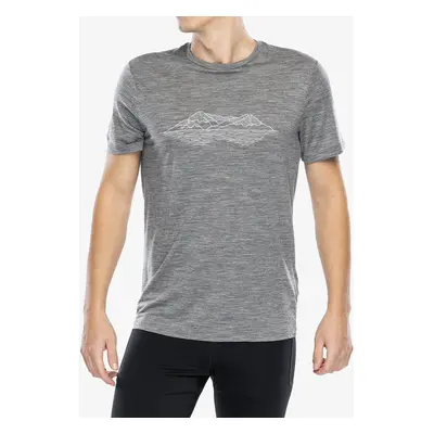 Merino triko Icebreaker Merino Tech Lite SS T Pukaki Reflected - gritstone hthr