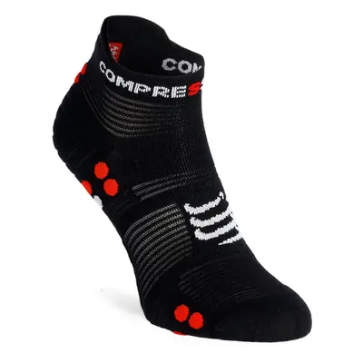 Ponožky Compressport Pro Racing Socks v4.0 Run Low - black/red