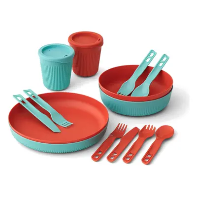 Sada nádobí Sea to Summit Passage Dinnerware Set 14P - blue/orange