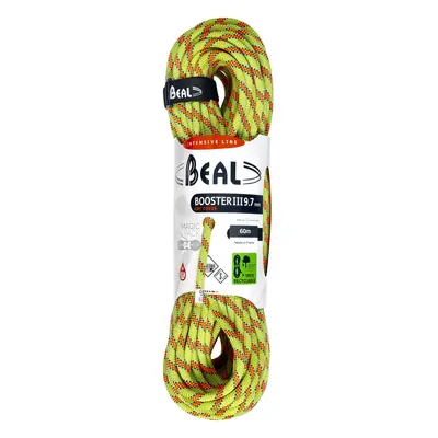 Lezecké lano Beal Booster III 9,7 mm m Unicore Dry Cover - anis