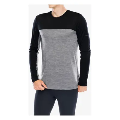 Mikina bez kapuce Icebreaker Merino Cool-Lite Sphere LS Tee - cb graphite hthr/black/cb