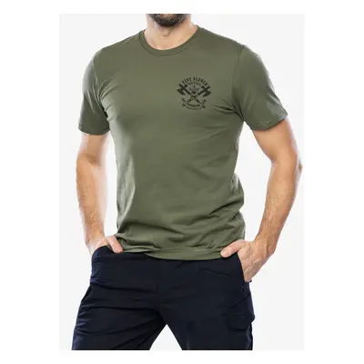 Tričko s potiskem 5.11 Emea Axe Throwing S/S Tee - military green