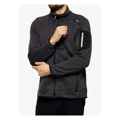 Fleecová mikina CMP Perl Jacket Knitted - nero/glacier