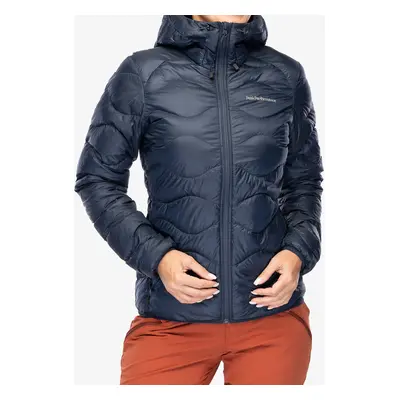 Dámská péřová bunda Peak Performance Helium Down Hood Jacket - blue shadow/shadow