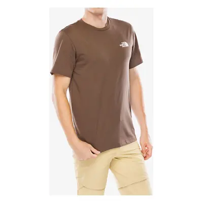 Bavlněné tričko The North Face S/S Simple Dome Tee - smokey brown