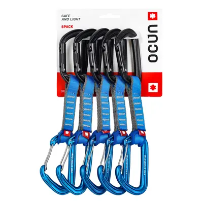 Lezecké expresky Ocun Hawk QD Combi PAD 10 cm 5-pack - blue