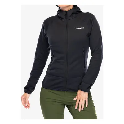 Fleece mikina dámská Berghaus Heuberg Hoody - jet black/grey pinstripe marl