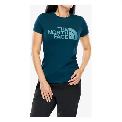 Bavlněné tričko dámské The North Face S/S Easy Tee - midnight petrol/algae blue