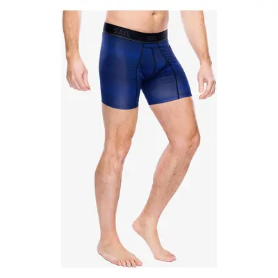 Funkční boxerky Saxx Kinetic Light Compression Mesh - variegated stripe/blue