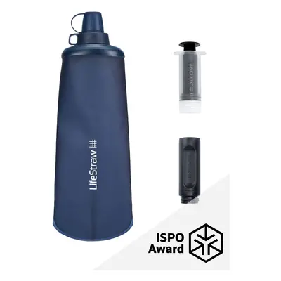 Láhev s filtrem Lifestraw Peak Series Flex Squeeze Bottle 1L - mountain blue