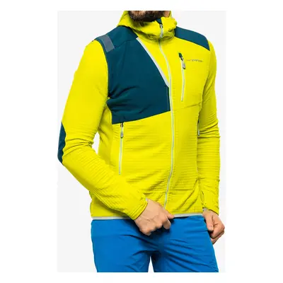 Mikina s kapucí La Sportiva Lucendro Thermal Hoody - lime punch/storm blue