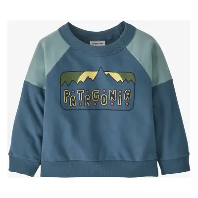 Dětská mikina Patagonia Baby Crew Sweatshirt - dancing dawn utility blue