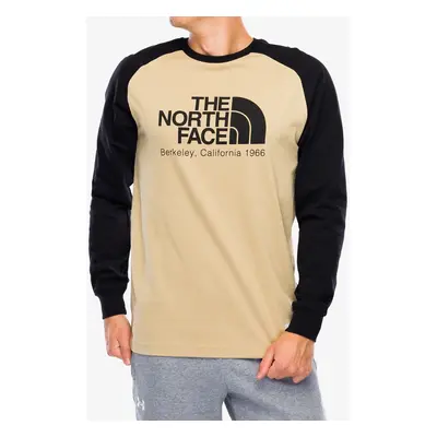 Mikina bez kapuce The North Face Heritage L/S Tee - khaki stone/tnf black