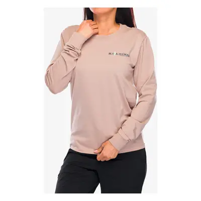 Dámské triko s dlouhým rukávem Black Diamond Heritage Wordmark LS Tee - pale mauve