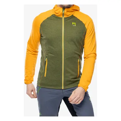 Mikina se zipem Karpos Ambrizzola Full-Zip Hoodie - cedar green/radiant