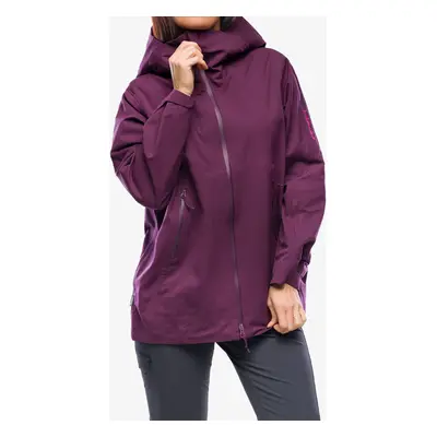 Damska bunda na skialpy Icebreaker Merino Shell+ Peak Hooded Jacket - nightshade