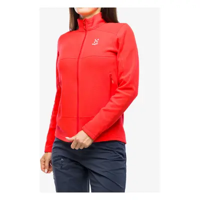 Fleece mikina dámská Haglofs Buteo Mid Jacket - poppy red