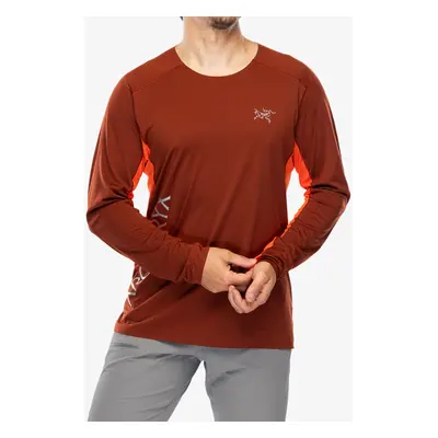 Mikina na běh Arcteryx Norvan Downword Logo Shirt LS - sequoia/solaris