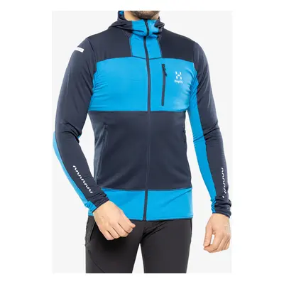 Mikina s kapucí Haglofs L.I.M Mid Fast Hood - tarn blue/nordic blue