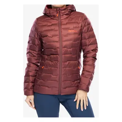 Dámská péřová bunda Jack Wolfskin Passamani Down Hoody - red ochre