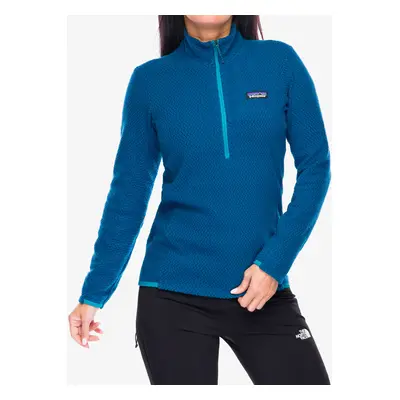 Dámská mikina se zipem Patagonia R1 Air Zip Neck - lagom blue